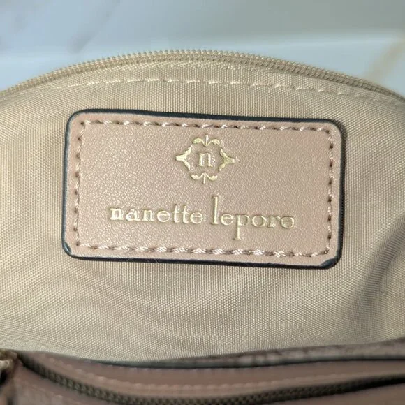 Nanette Lepore shoulder bag in tan and beige. In excellent condition! - Picture 3 of 6